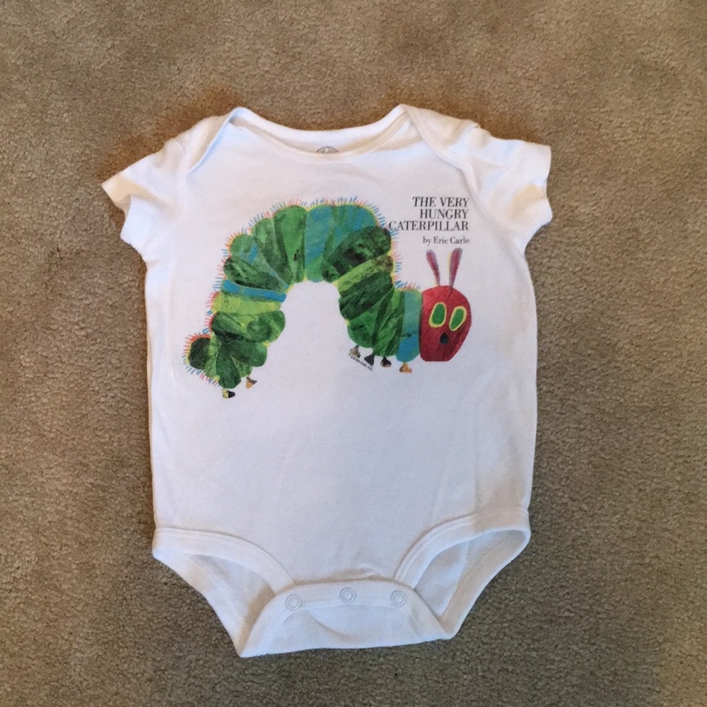 Hungry caterpillar onesie